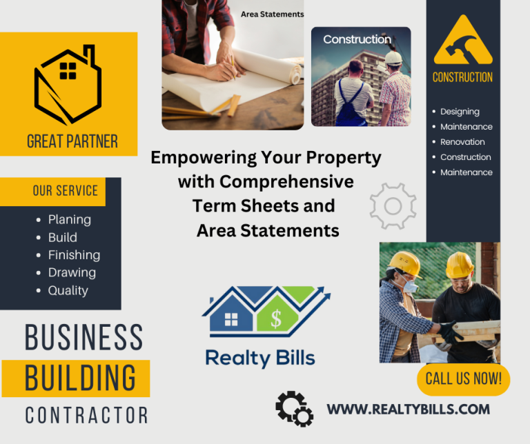 Empowering Your Business with Comprehensive Term Sheets and Property Area Statements​